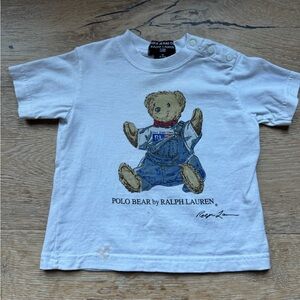 🔥RALPH LAUREN🔥POLO Bear baby sz 6-12 mo tshirt price firm!